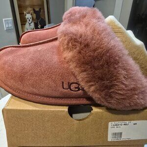 New Women's 100% UGG Brand Brown Scuffette II Slippers Shoes 1106872-RDJ Size 8